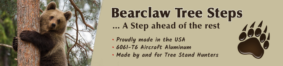 Bearclaw Tree Steps for tree stand hunters